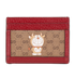 Gucci X Doraemon Card Holder, &pound;130, Accessories, Beige/Red, Canvas, Back view